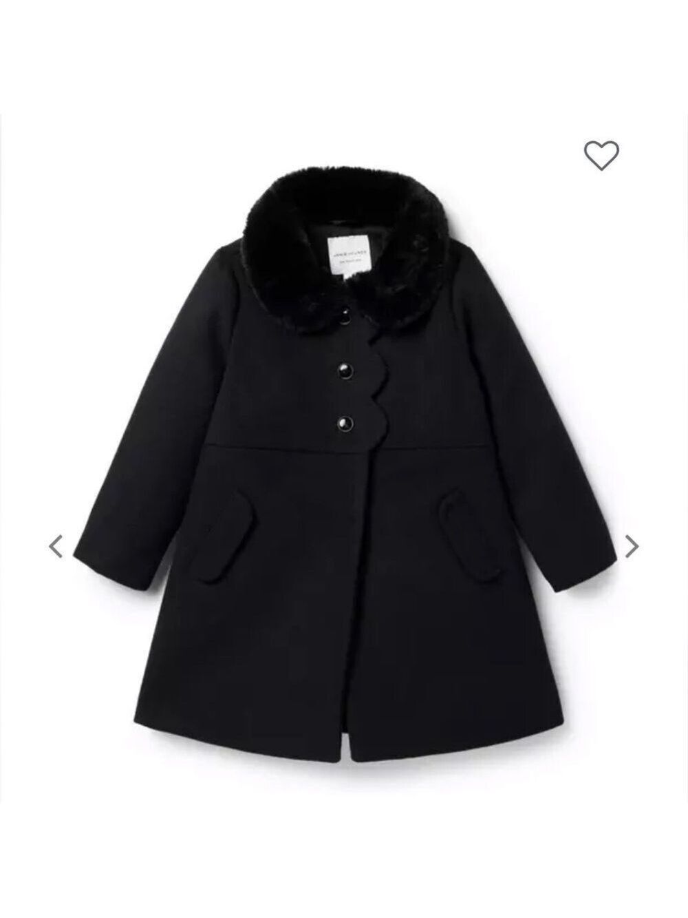Faux fur collar coat